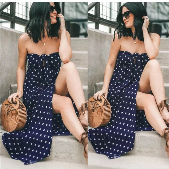 🆕 ↙️ VINTAGE POLKA➖DOT MAXI 🔹 - Picture 5 of 6
